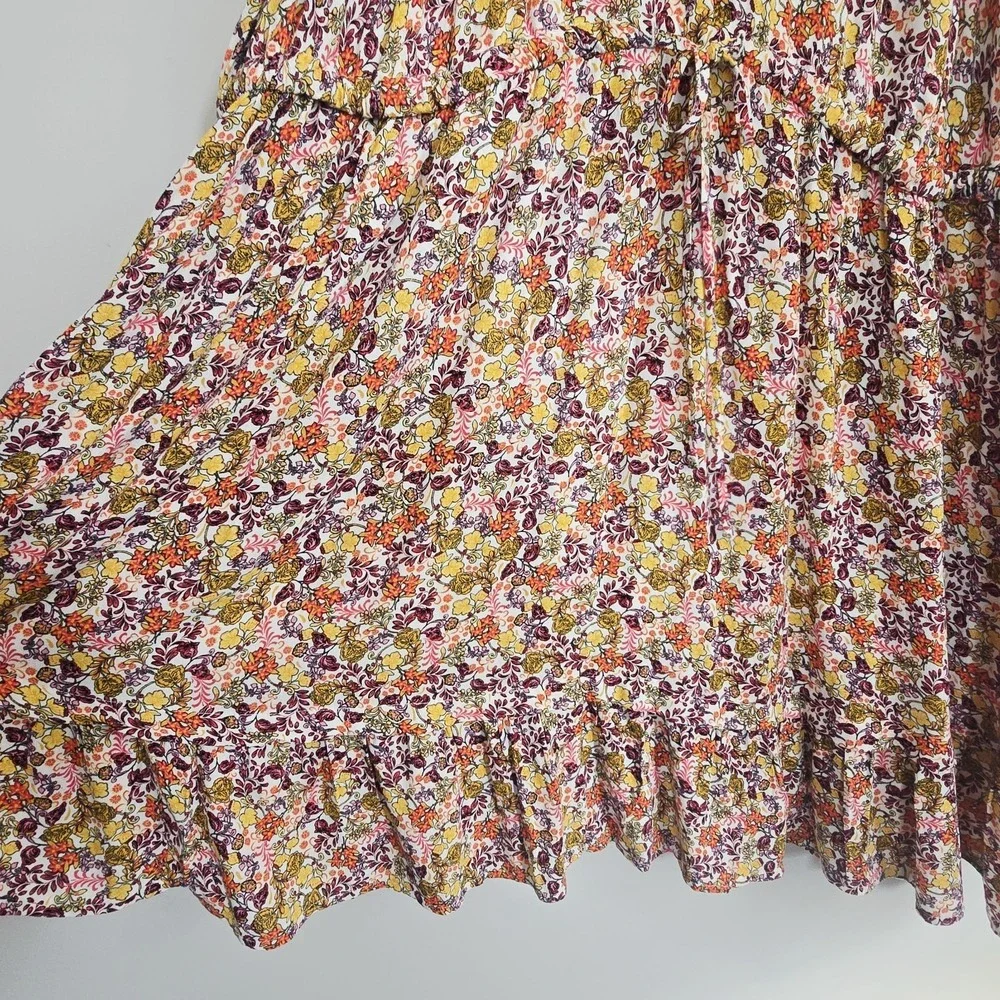 Old Navy Waist-Defined Flutter-Short‎ Sleeve Floral Mini Dress Pullover 3X.E176 - Picture 5 of 14